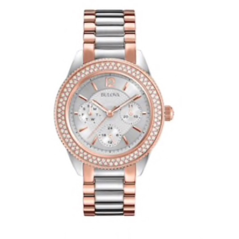 Bulova Women’s Crystal Two tone stainless watch